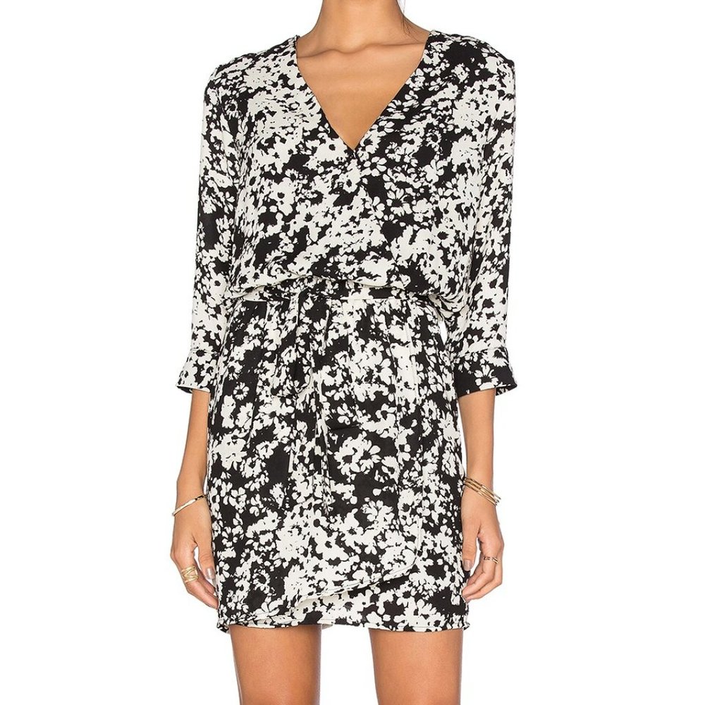Three Eighty Two Mia Surplice Dress Size M